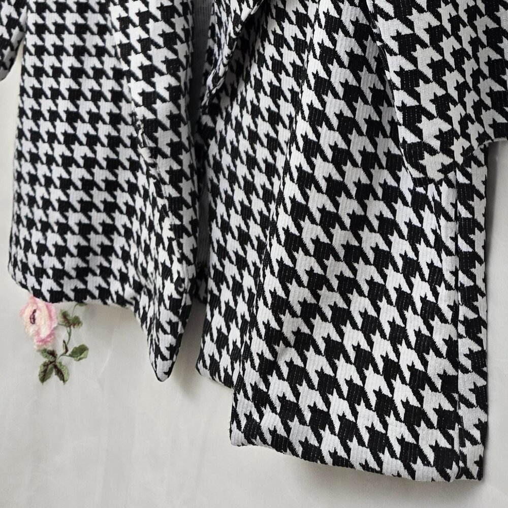 NY Collection Woman* Black & White Open-Front Cardigan Long Sleeve* Size: 2X - Picture 3 of 10
